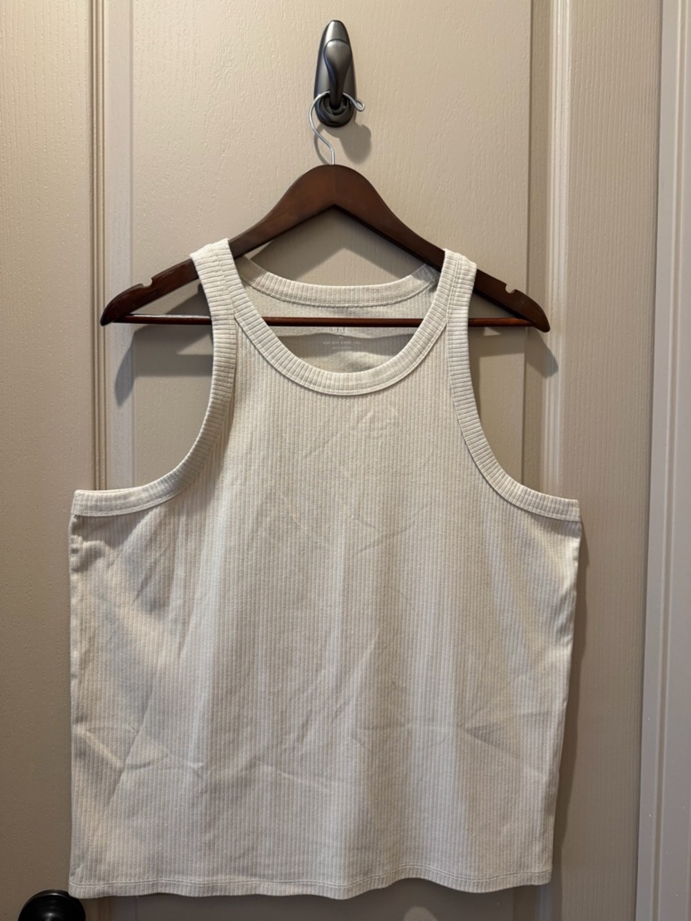 GAP Cream Ribbed Tank Top